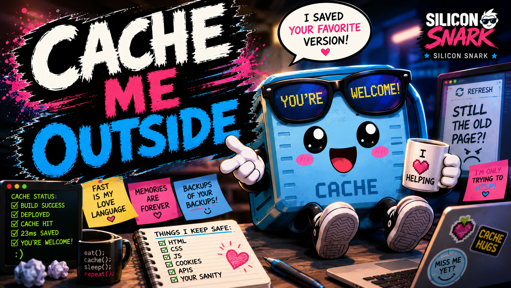 Cache Me Outside artwork by Silicon Snark